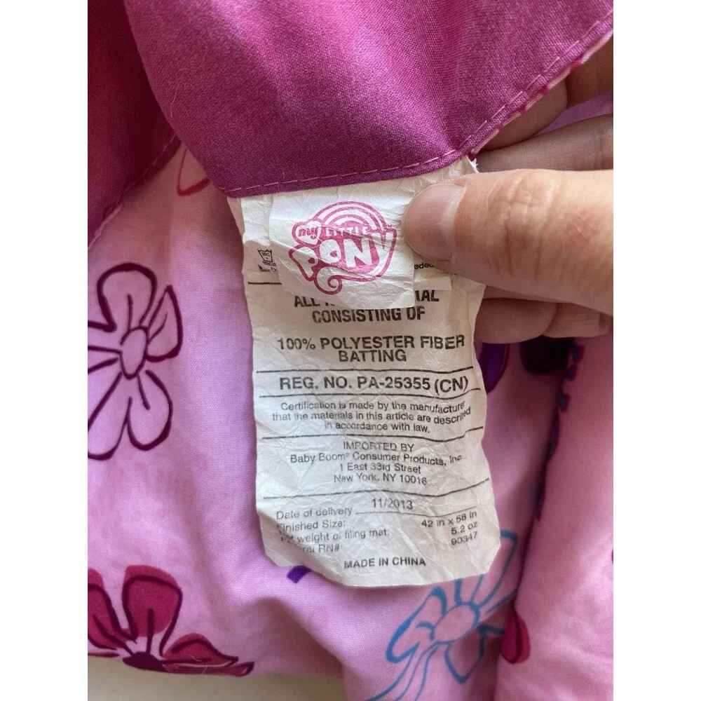Dora The Explorer Toddler Bed Comforter Pink Reversible Horseshoe Horse Flower